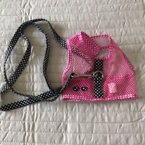 Sunglasses 🕶 Dog Harness with matching polka dot leash 🐾🐾
